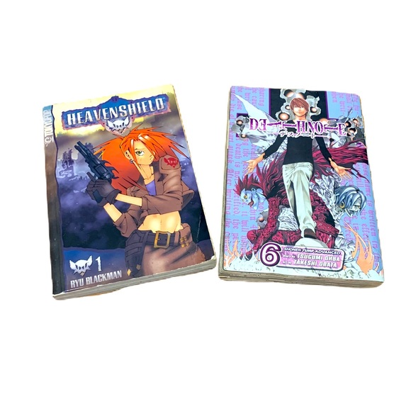 Manga book set Heavenshield 1 Ryu Blackman Deathnote 6 Tsugumi Ohba - Picture 1 of 4